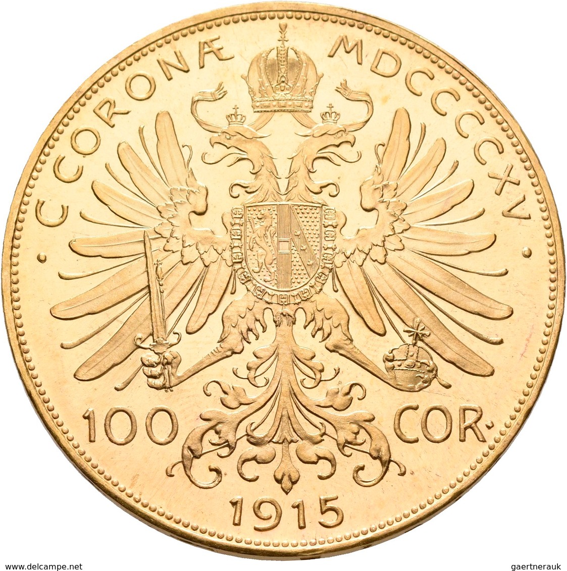 Österreich - Anlagegold: Franz Joseph I. 1848-1916: Lot 2 Goldmünzen: 2 X 100 Kronen 1915 (NP), KM# - Oesterreich