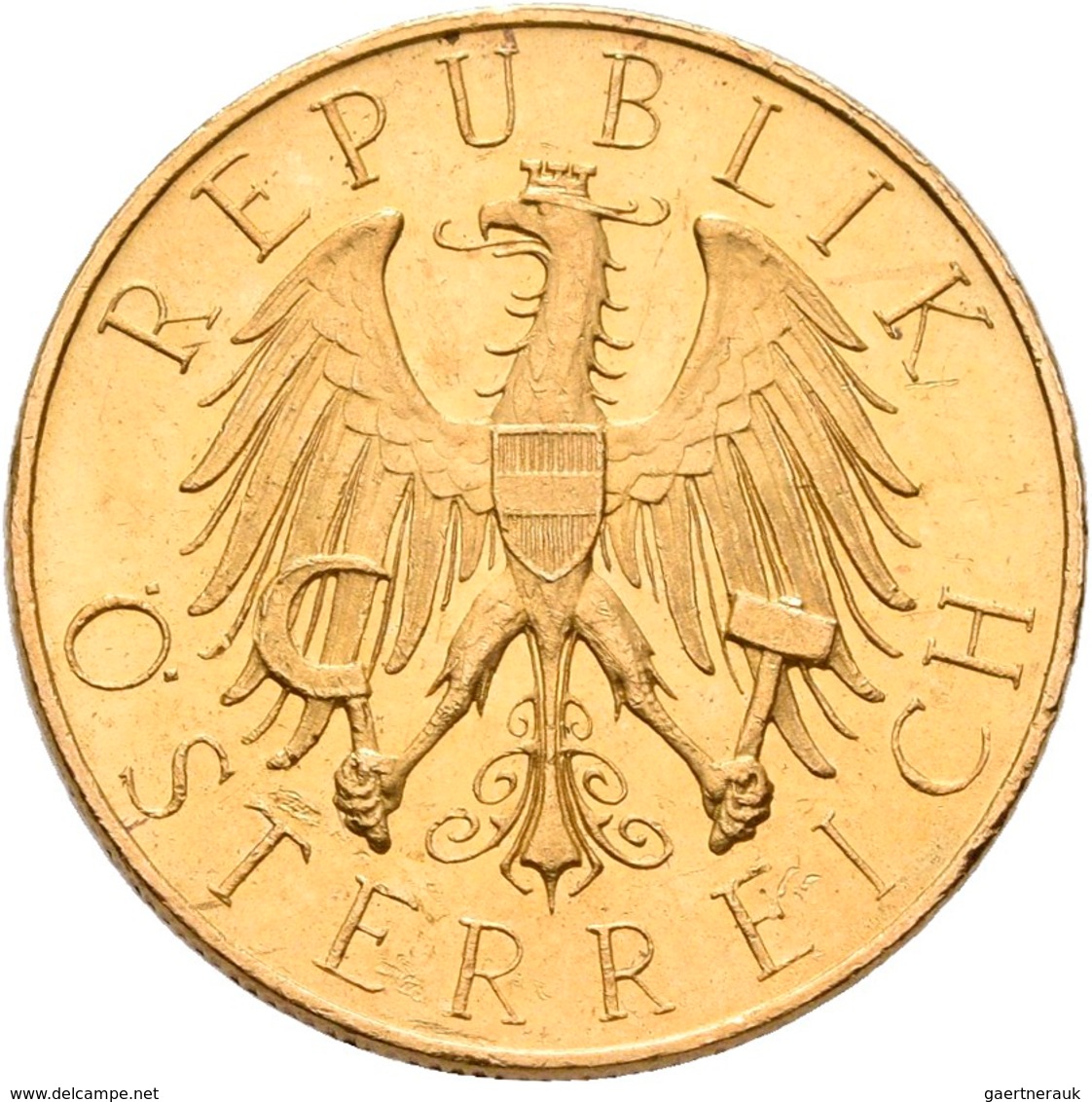 Österreich - Anlagegold: 1. Republik Bis 1945: 25 Schilling 1931, Edelweiss, KM# 2841, Friedberg 521 - Oostenrijk