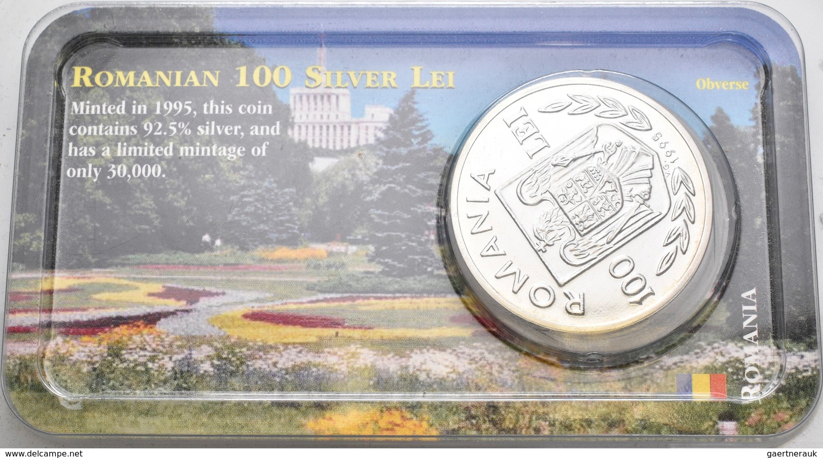 Rumänien: 100 Lei 1995, 50 Jahre F.A.O. KM# 118. 27,5 G, 925/1000 Silber. Auflage 30.000, In Coincar - Romania