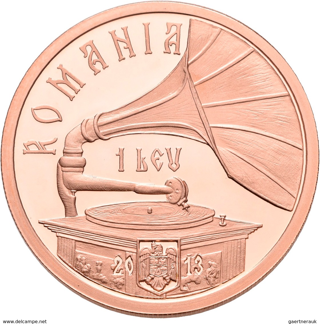 Rumänien: 1 Leu 2013, 100. Geburtstag Maria Tanase. KM# N.b. Verkupferte Tombac. Auflage Nur 250 Stü - Roumanie
