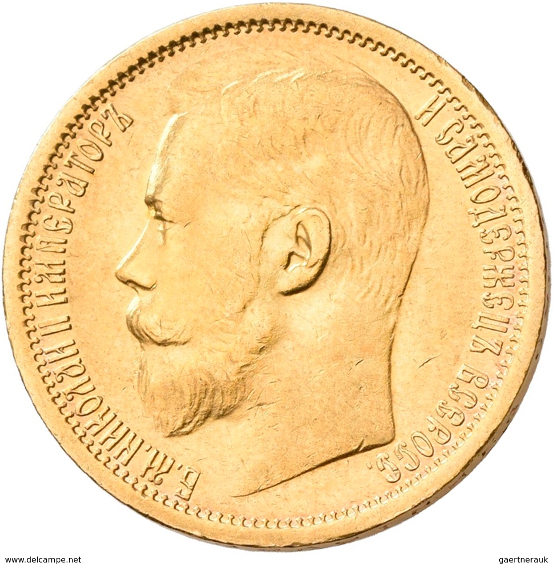 Russland - Anlagegold: Nikolaus II. 1894-1917: Lot 4 Goldmünzen: 5 Rubel 1899; 7,5 Rubel 1897; 10 Ru - Russie