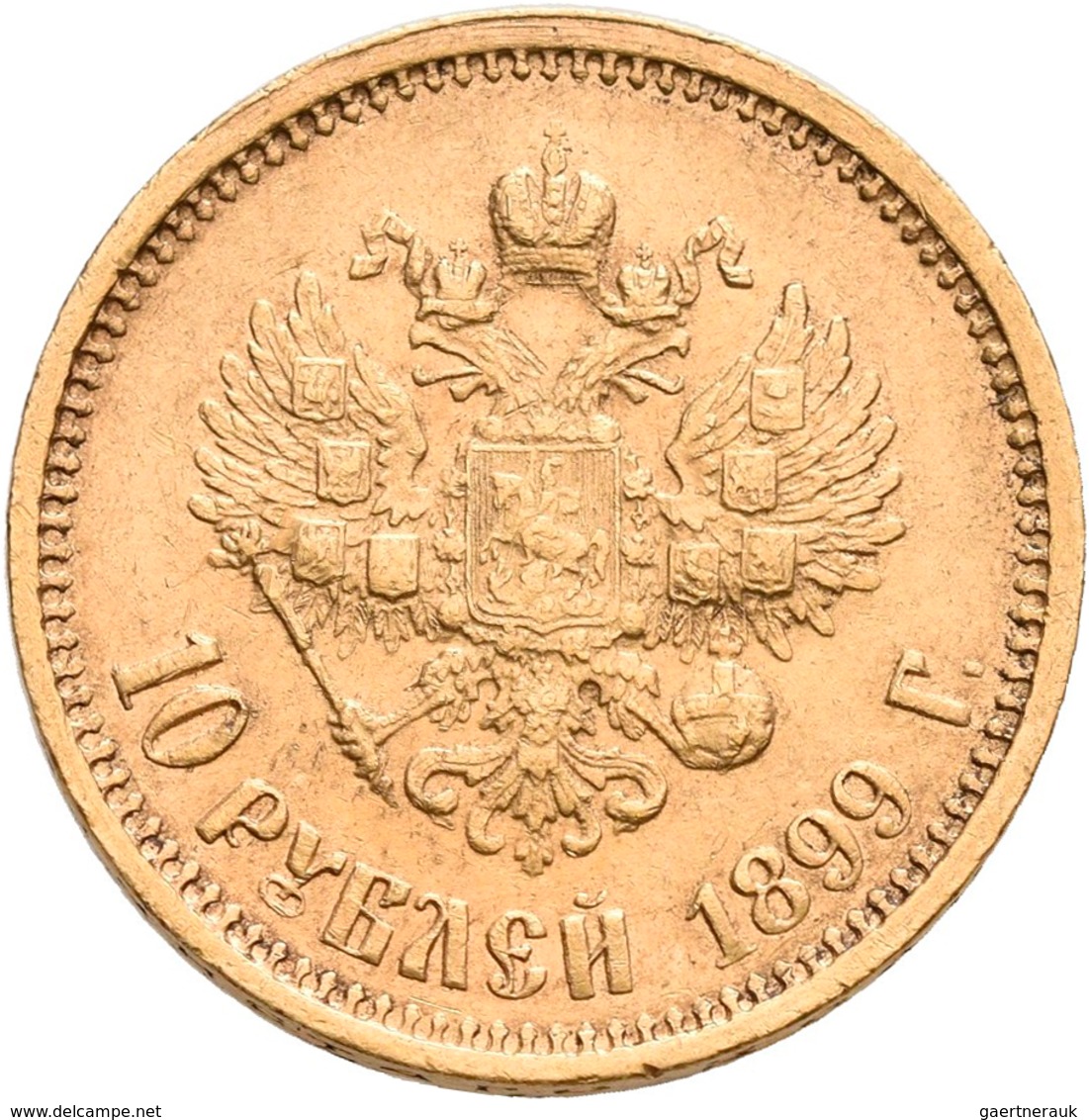 Russland - Anlagegold: Nikolaus II. 1894-1917: Lot 4 Goldmünzen: 5 Rubel 1899; 7,5 Rubel 1897; 10 Ru - Russia
