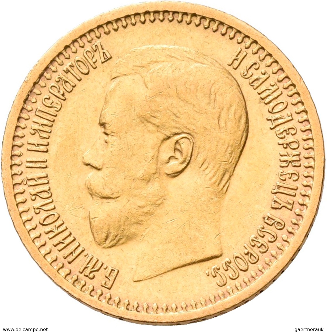 Russland - Anlagegold: Nikolaus II. 1894-1917: Lot 4 Goldmünzen: 5 Rubel 1899; 7,5 Rubel 1897; 10 Ru