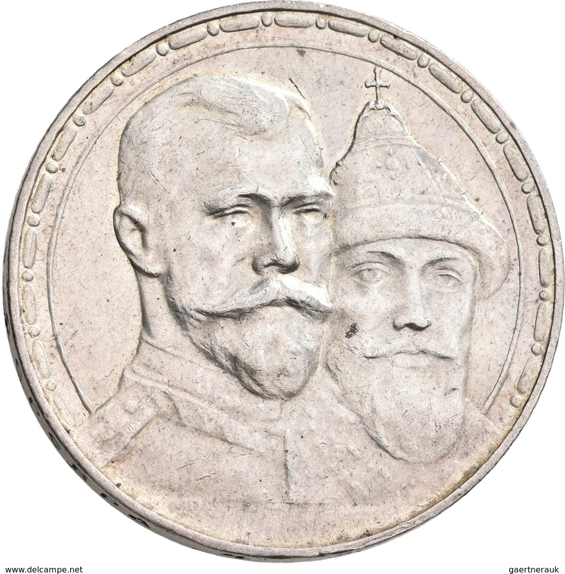 Russland: Nikolaus II. 1894-1917: Rubel 1913, 300 Jahre Haus Romanov, KM# Y 70, Davenport 298, Bitki - Rusland