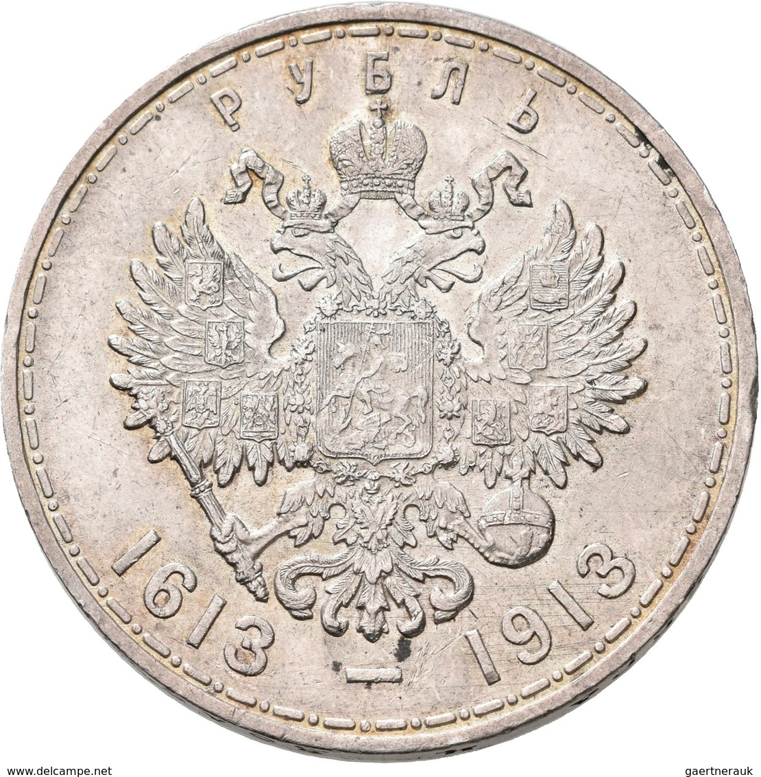 Russland: Nikolaus II. 1894-1917: Rubel 1913, 300 Jahre Haus Romanov, KM# Y 70, Davenport 298, Bitki - Russie