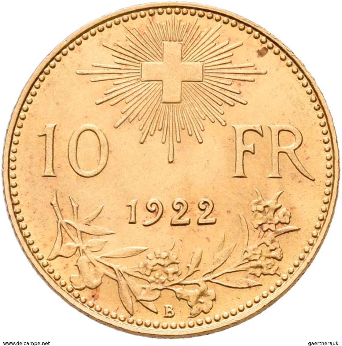 Schweiz - Anlagegold: Lot 5 Goldmünzen: 1 X 10 Franken 1922; 2 X 20 Franken 1889 + 1896 (Helvetia) S - Autres & Non Classés