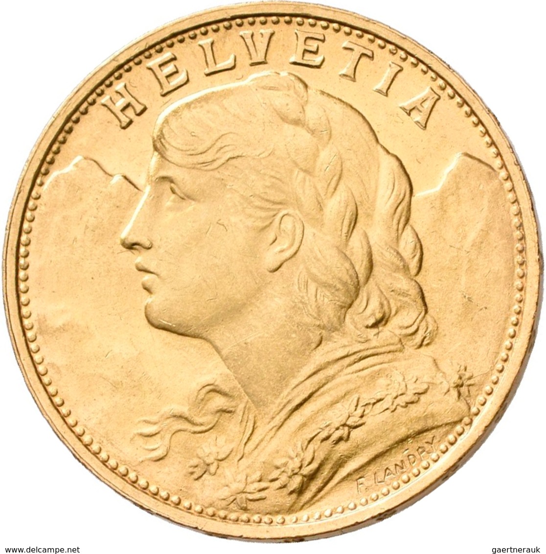 Schweiz - Anlagegold: Lot 5 Goldmünzen: 1 x 10 Franken 1922; 2 x 20 Franken 1889 + 1896 (Helvetia) s