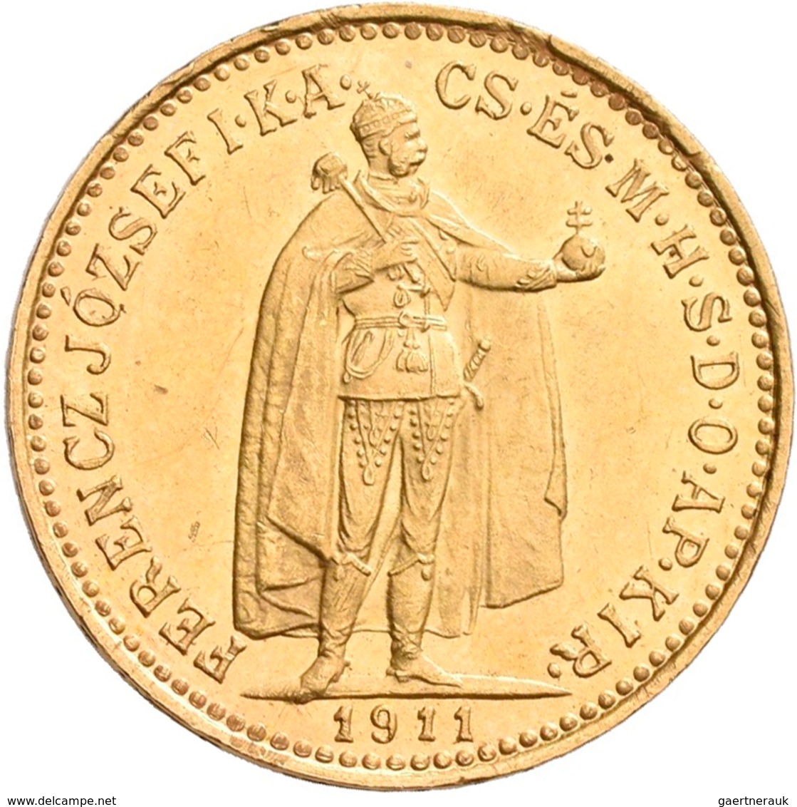 Ungarn - Anlagegold: Franz Joseph I. 1848-1916: Lot 2 Goldmünzen: 20 Kronen / Corona 1904 KB, Dazu 1 - Hongrie