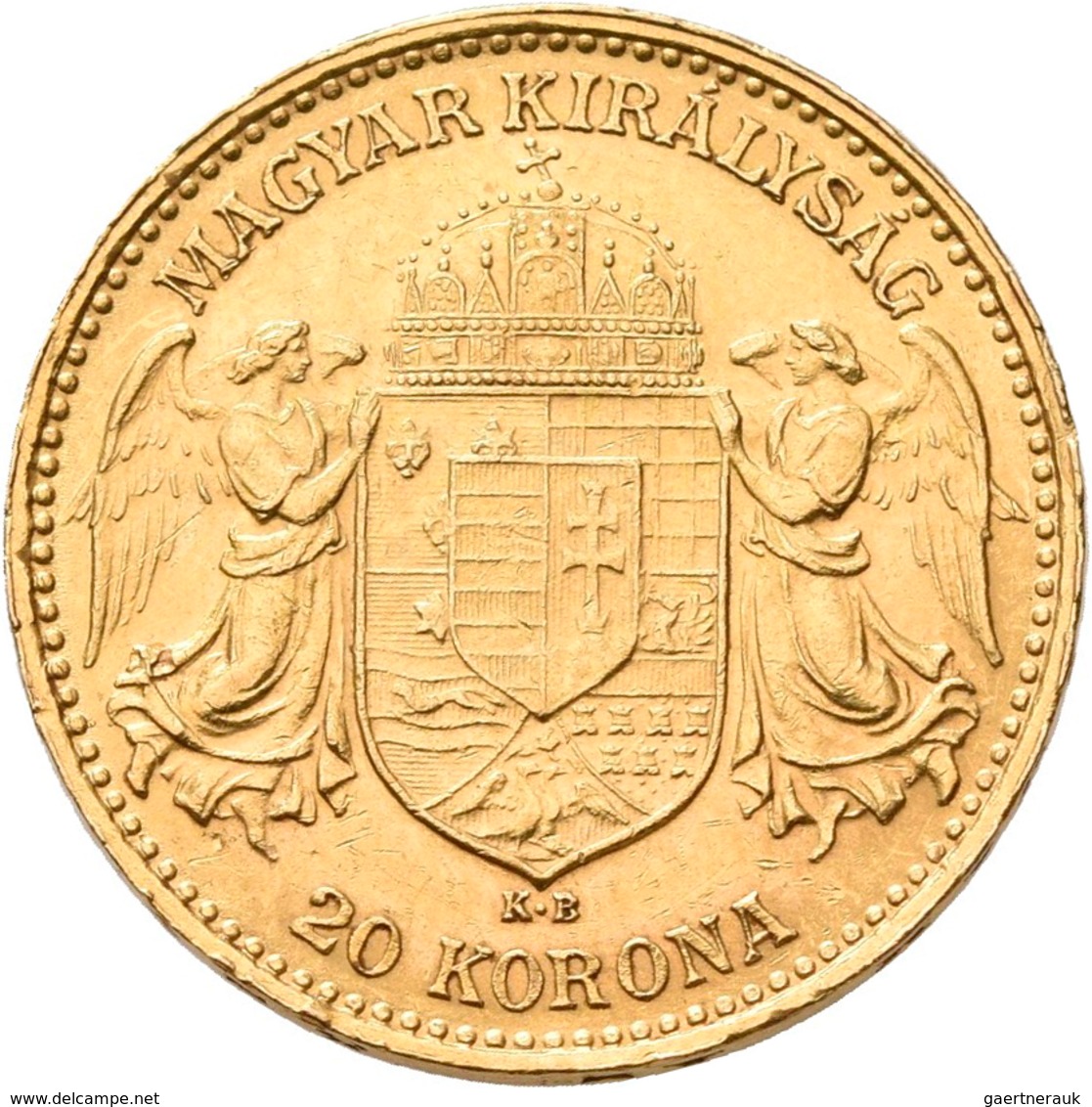 Ungarn - Anlagegold: Franz Joseph I. 1848-1916: Lot 2 Goldmünzen: 20 Kronen / Corona 1904 KB, Dazu 1 - Hongrie