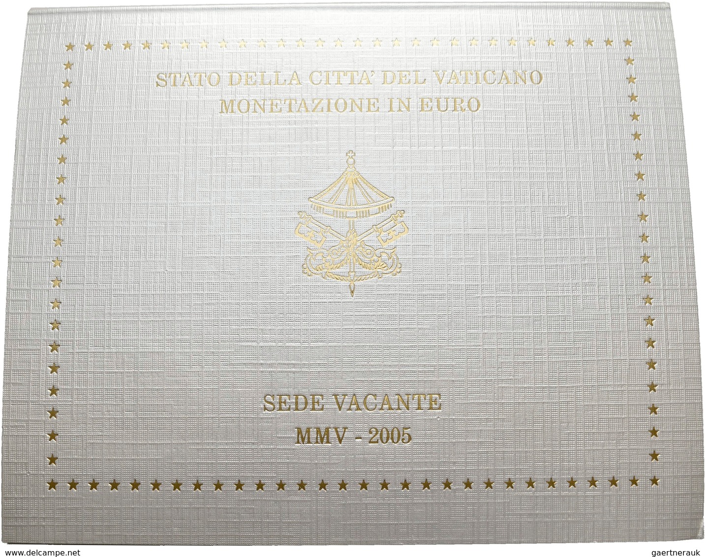 Vatikan: Sede Vacante 2005: Kursmünzensatz 2005 Sede Vacante, Papstlose Zeit, 1 Cent Bis 2 Euro, Im - Vatican