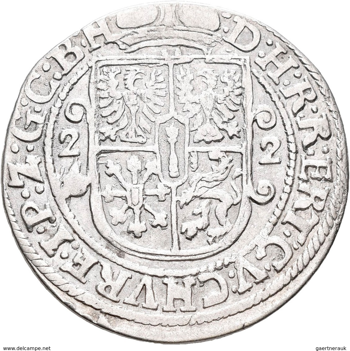 Altdeutschland Und RDR Bis 1800: Brandenburg-Preußen, Georg Wilhelm 1619-1640: Ort (1/4 Taler) 1622, - Autres & Non Classés