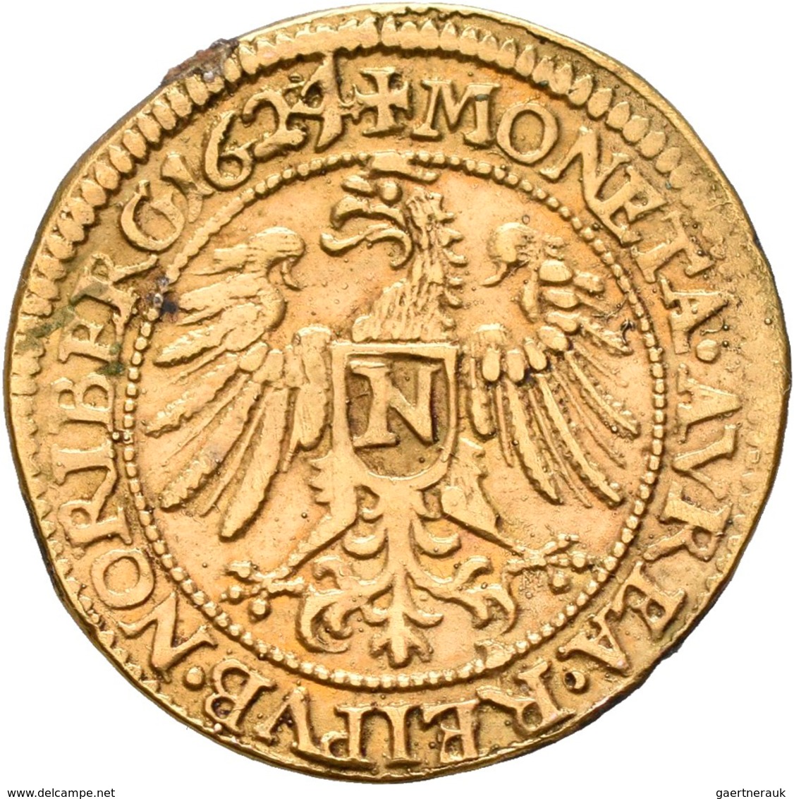Altdeutschland Und RDR Bis 1800: Nürnberg: Goldgulden 1624, Galvanoplastische Museumsanfertigung Des - Autres & Non Classés