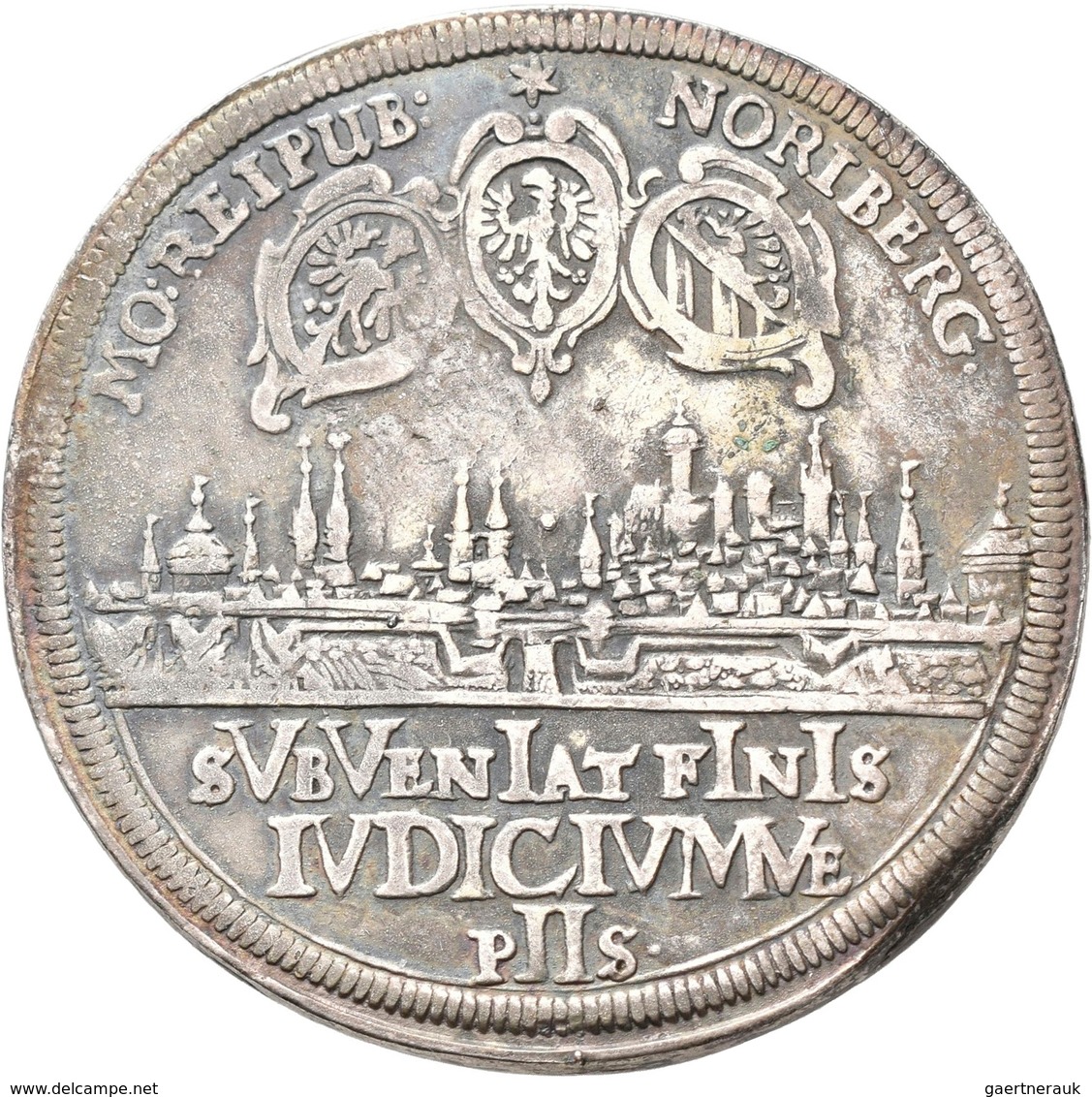 Altdeutschland Und RDR Bis 1800: Nürnberg: ½ Taler 1628, Mit Titel Ferdinand II.; 13,99 G, Galvanopl - Autres & Non Classés