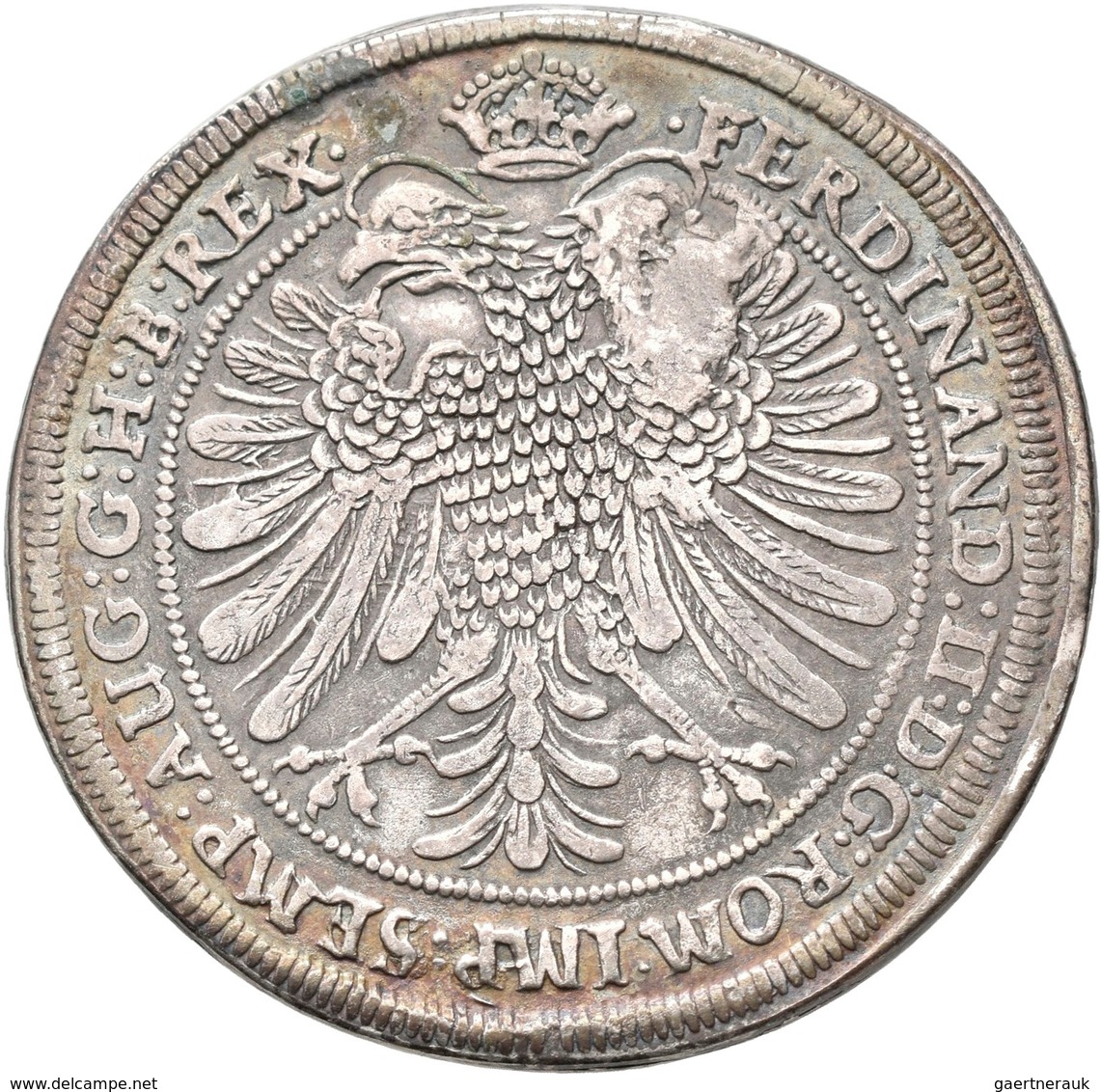 Altdeutschland Und RDR Bis 1800: Nürnberg: ½ Taler 1628, Mit Titel Ferdinand II.; 13,99 G, Galvanopl - Autres & Non Classés
