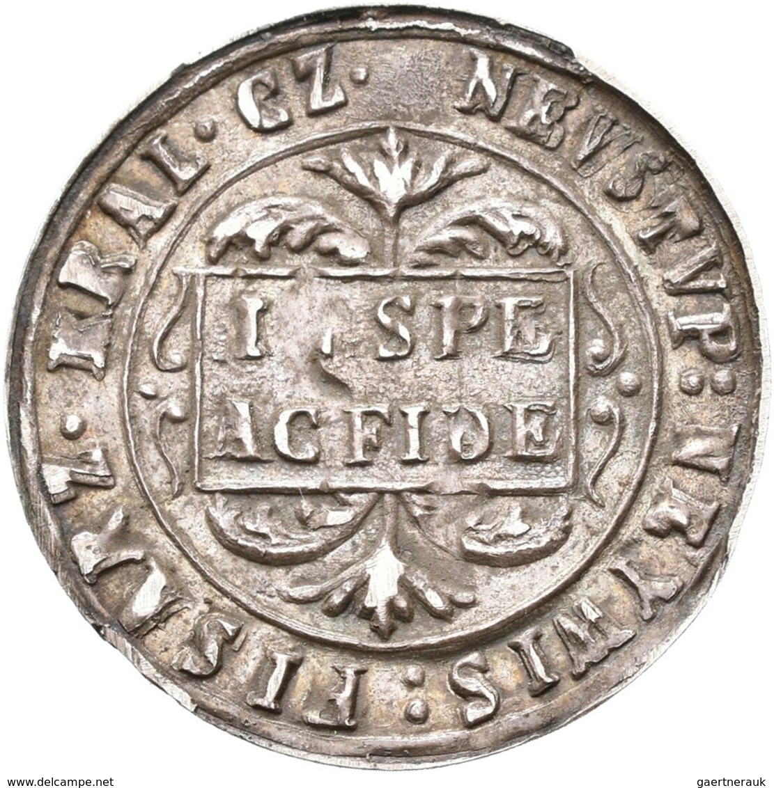 Haus Habsburg: Böhmen, AR-Rechenpfennig O.J (um 1620), 25 Mm, 1,52 G. KASSPAR KAPLIRZ Z SVLEWICZ NA - Autres – Europe