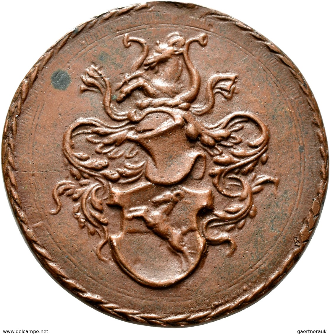 Haus Habsburg: Ferdinand I. 1521-1564: Bronzegussmedaille O.J. (um 1560), Von. Joachim Deschler, Auf - Autres – Europe