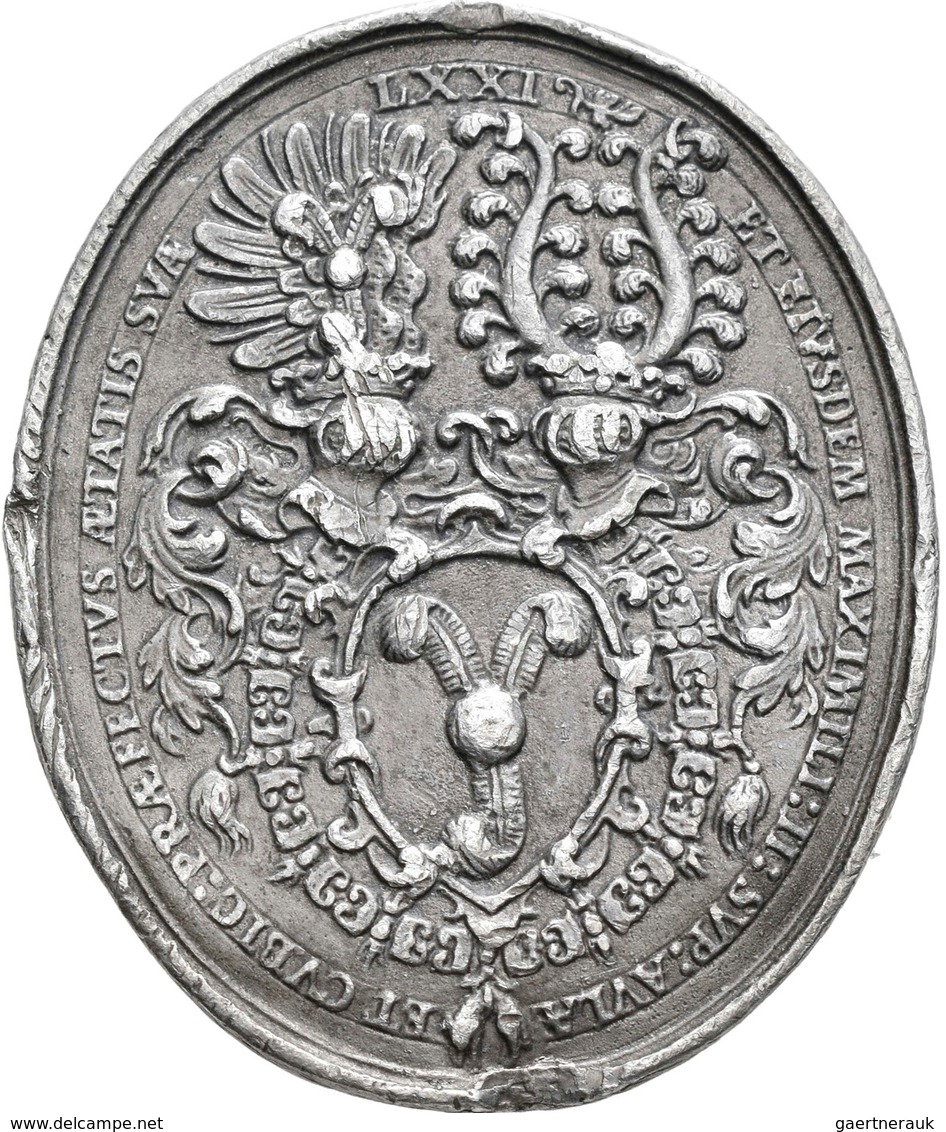 Haus Habsburg: Rudolf II. 1576-1612: Ovale Bleimedaille O.J. (um 1585) Vermutlich Von Antionio Abond - Sonstige – Europa