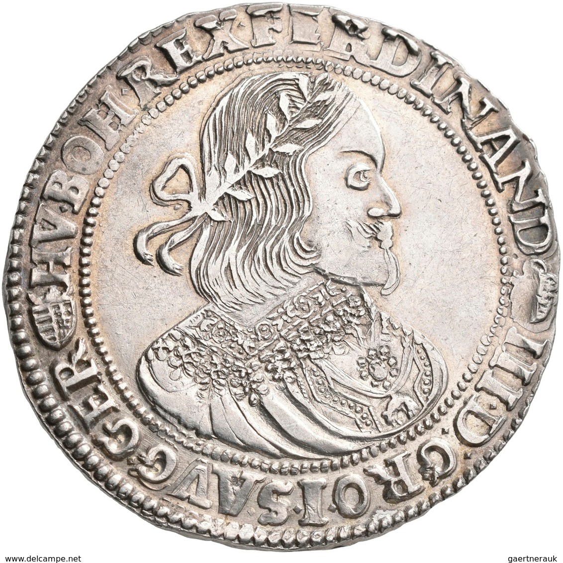 Haus Habsburg: Ferdinand III. 1637-1657: Reichstaler 1655 KB, Kremnitz, Davenport 3198; 28,57 G, Seh - Autres – Europe