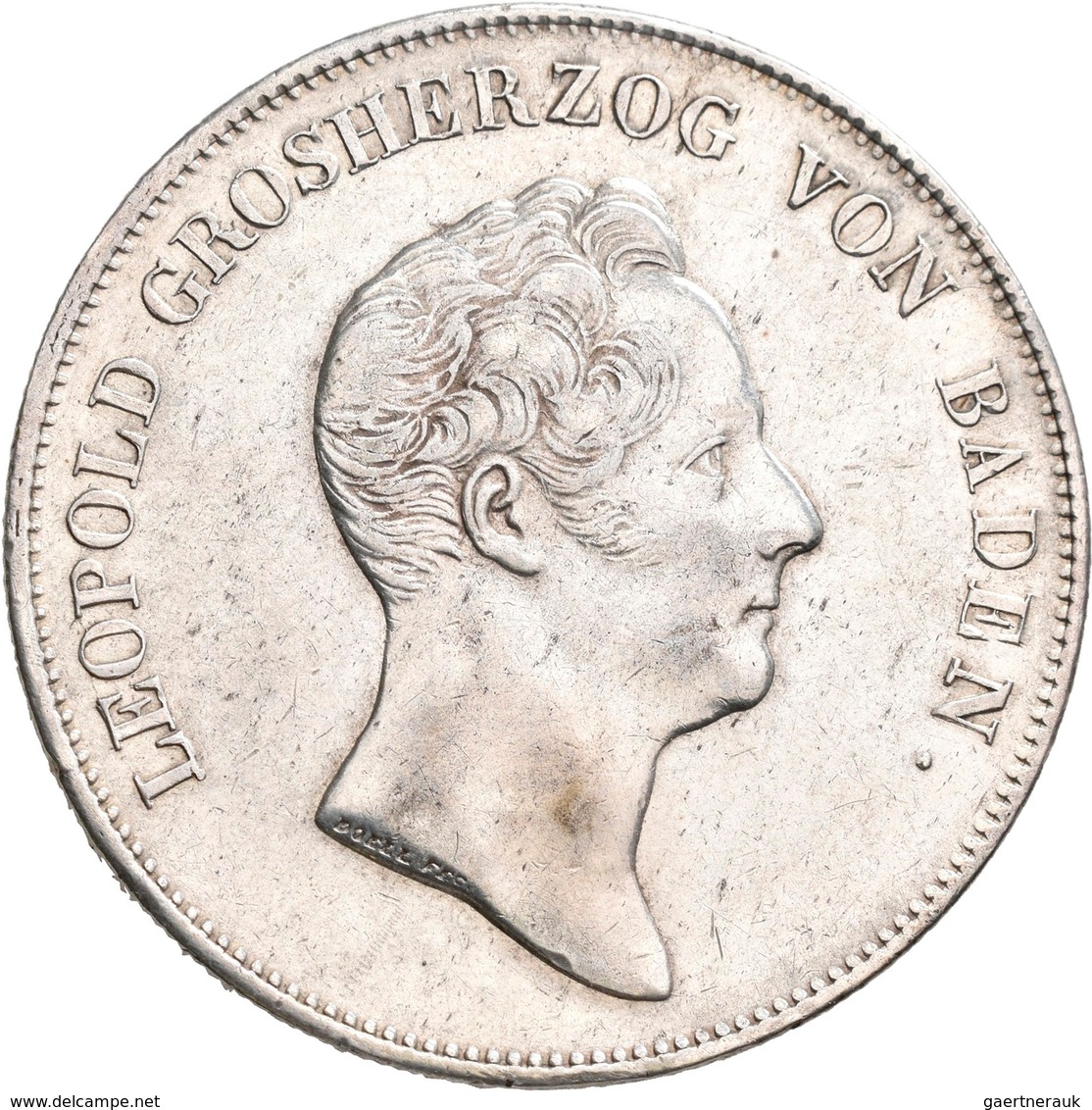 Baden: Karl Leopold Friedrich 1830-1852: Lot 3 Münzen: Kronentaler 1831, 1832, 1833. AKS 77, 79. Kra - Autres & Non Classés