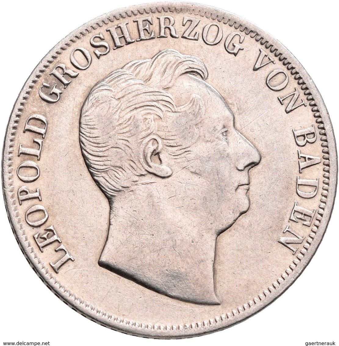 Baden: Karl Leopold Friedrich 1830-1852: Lot 4 Stück; Gulden 1840, 1841, 1848, Ausbeutegulden 1852, - Autres & Non Classés