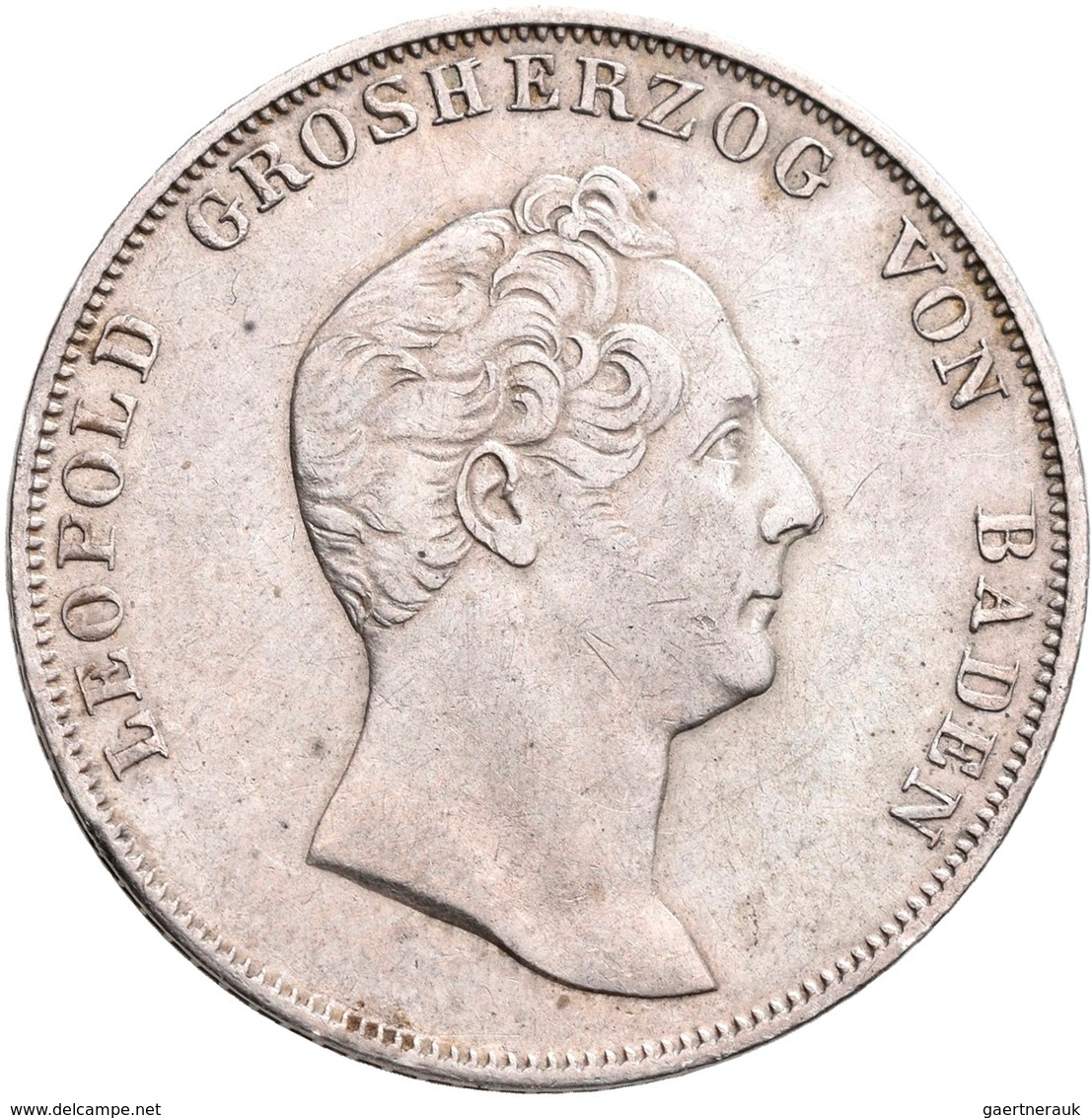 Baden: Karl Leopold Friedrich 1830-1852: Lot 4 Stück; Gulden 1840, 1841, 1848, Ausbeutegulden 1852, - Autres & Non Classés