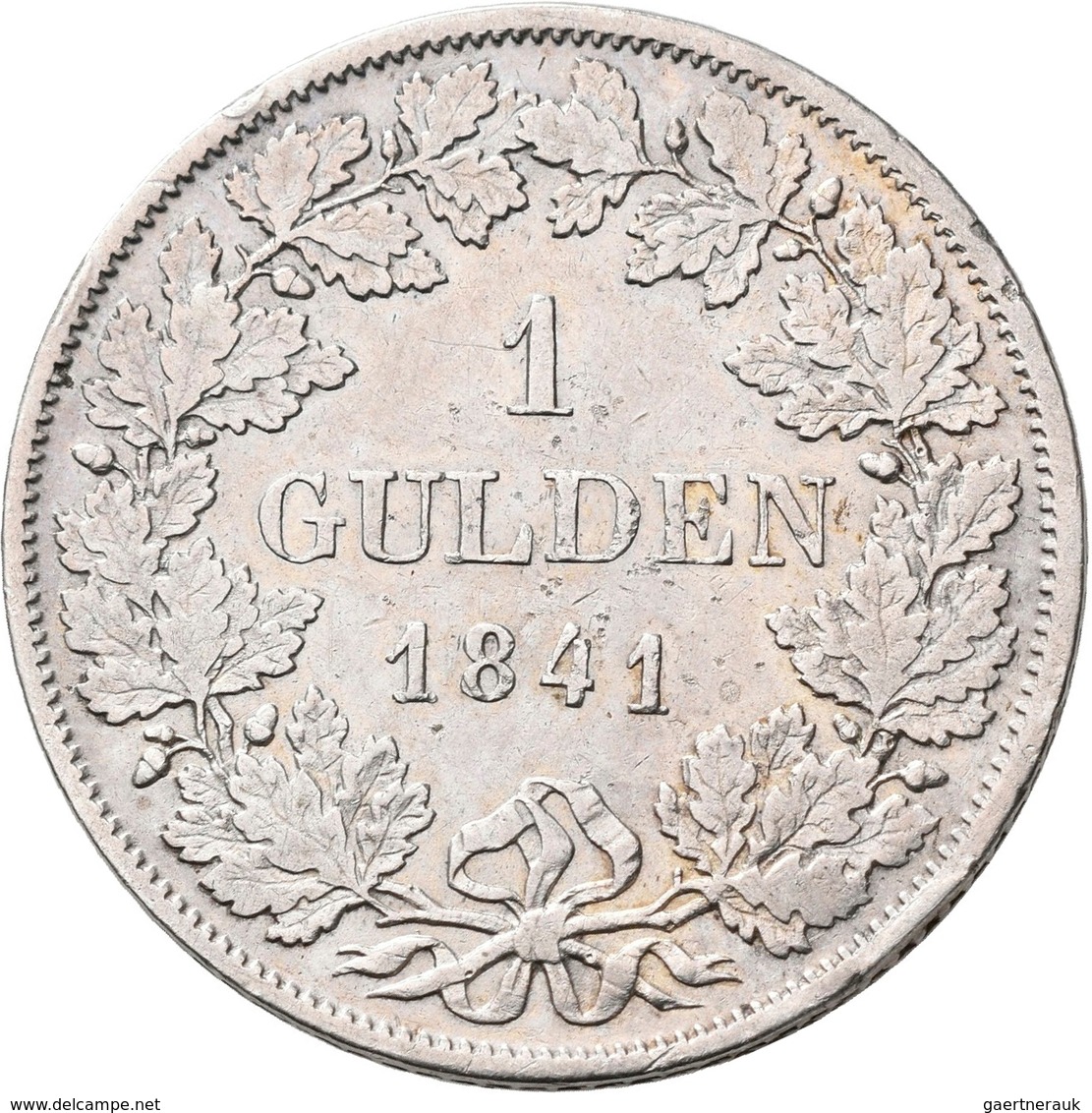 Baden: Karl Leopold Friedrich 1830-1852: Lot 4 Stück; Gulden 1840, 1841, 1848, Ausbeutegulden 1852,