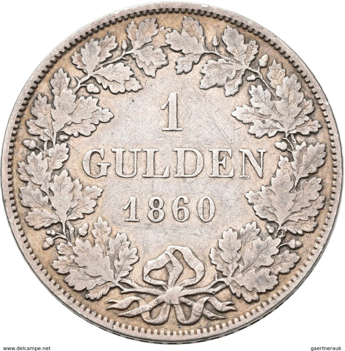 Baden: Friedrich I. 1852-1907: Lot 3 Stück; Gulden 1856 (2x), 1860, AKS 125, Jaeger 76, Sehr Schön, - Autres & Non Classés