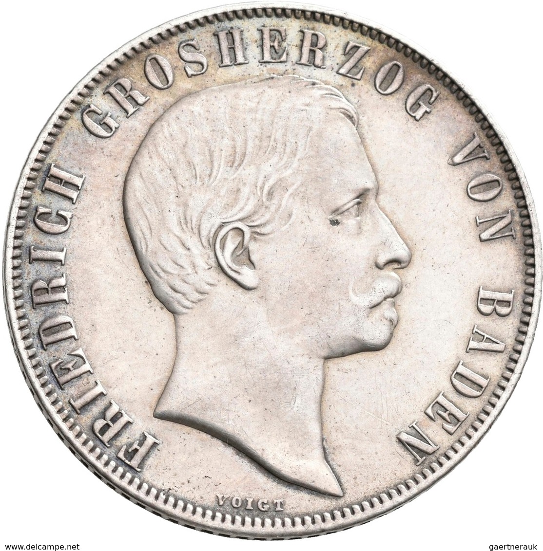 Baden: Friedrich I. 1852-1907: Gulden 1857, Besuch Der Münzstätte, AKS 135, Jaeger 77, Nur 776 Exemp - Autres & Non Classés