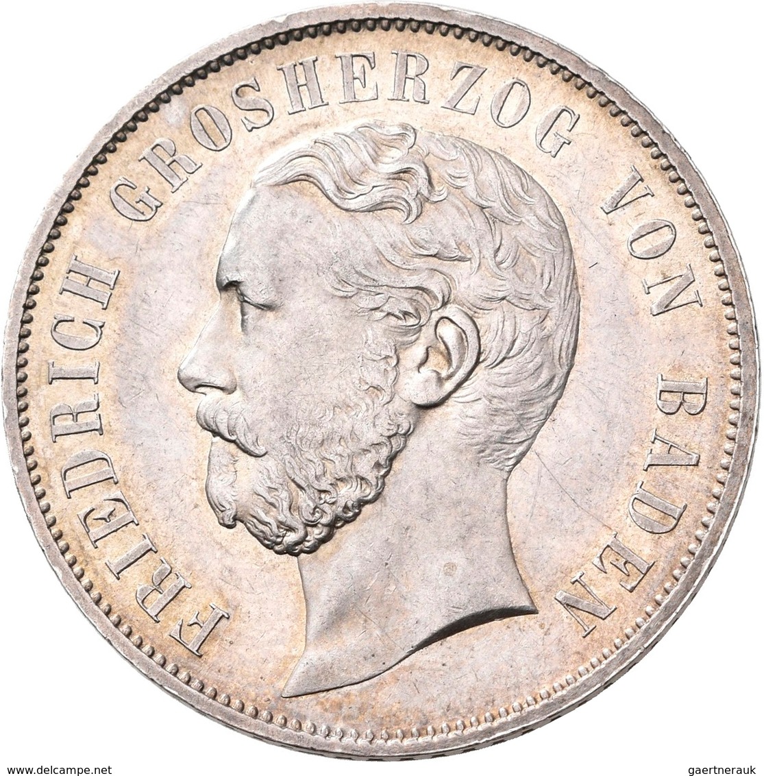 Baden: Friedrich I. 1852-1907: Lot 2 Stück; Gedenkgulden 1867, 2. Badisches Landesschiessen Karlsruh - Autres & Non Classés