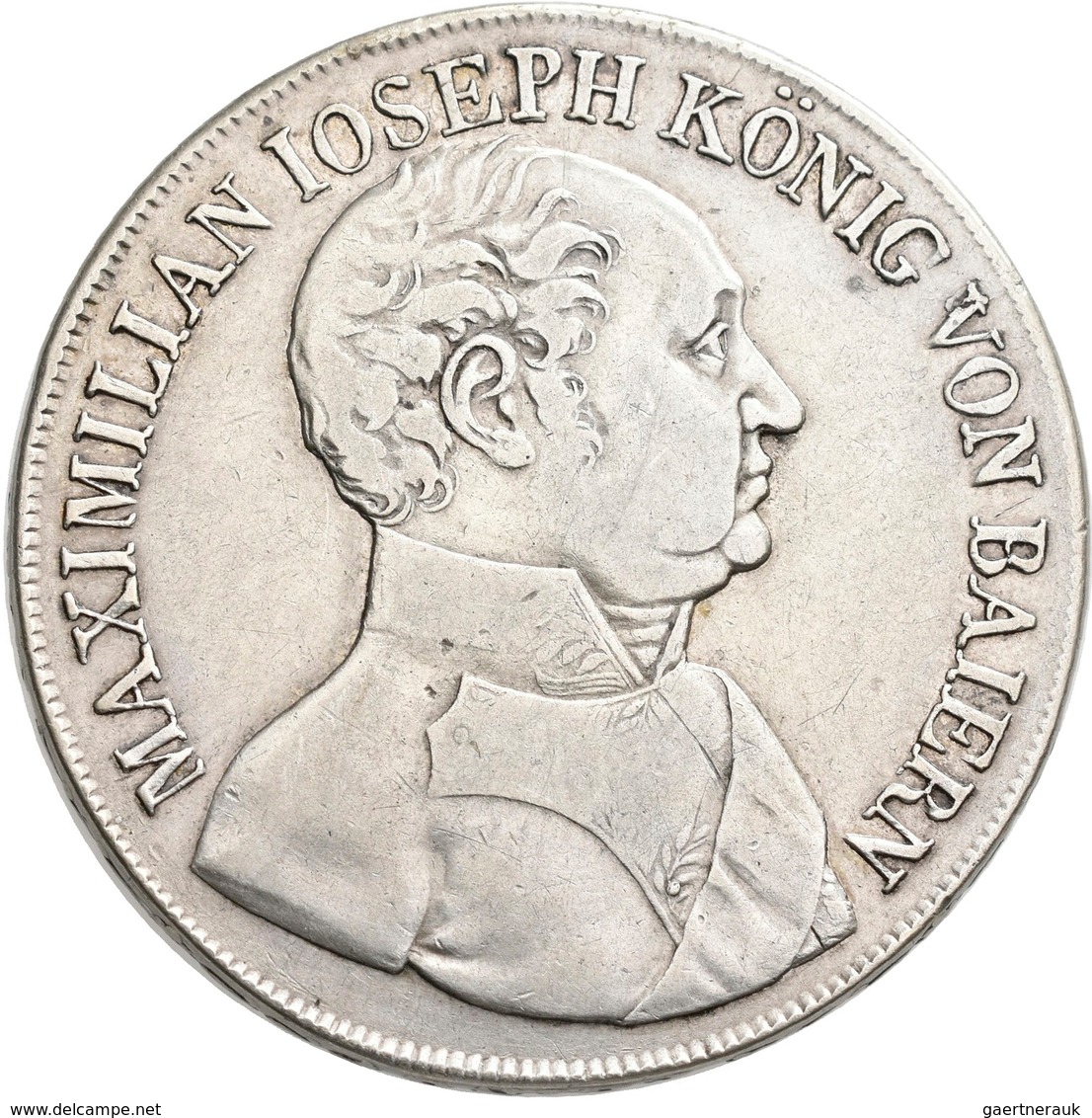 Bayern: Maximilian I. Joseph 1806-1825: Konventionstaler 1823, AKS 49, Jaeger 16, Kleine Kratzer, Se - Sonstige & Ohne Zuordnung