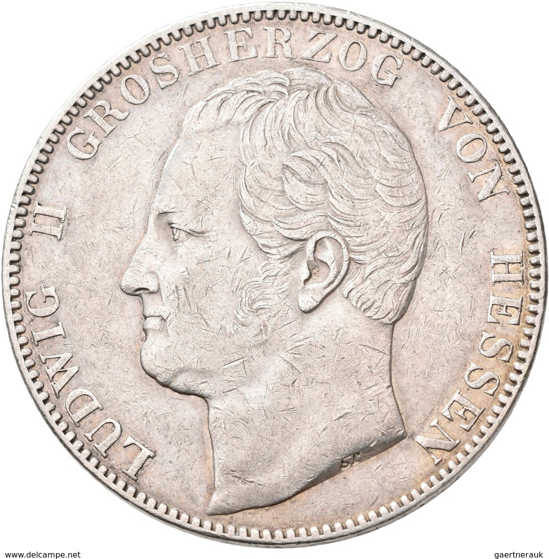 Hessen-Darmstadt: Ludwig II. 1830-1848: Vereinsdoppeltaler 1840 (3½ Gulden Vereinsmünze), AKS 99, Ja - Autres & Non Classés