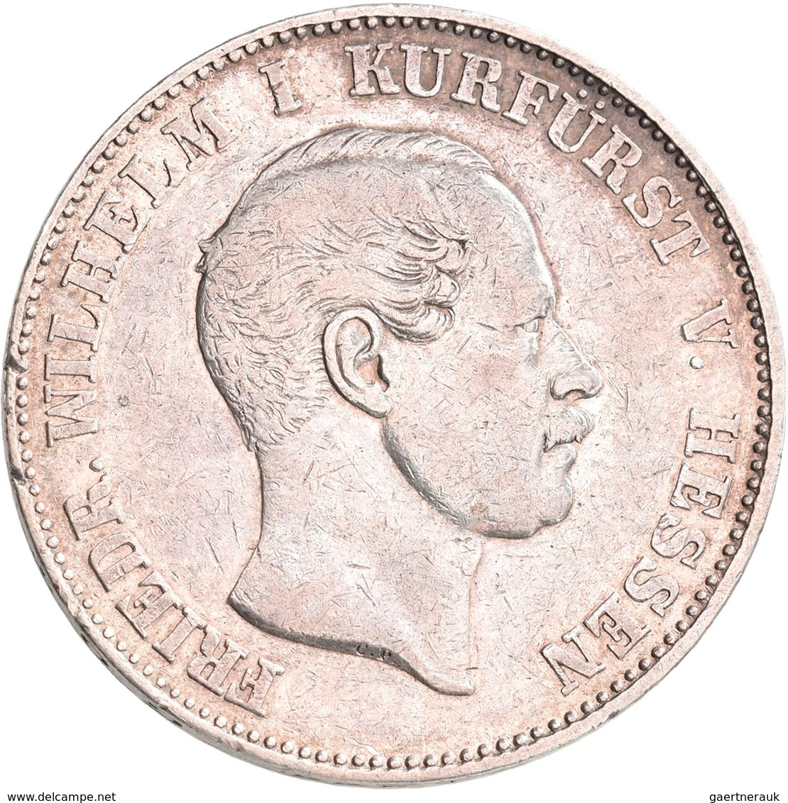 Hessen-Kassel: Friedrich Wilhelm I. 1847-1866: Lot 2 Stück; Vereinstaler 1858, 1862, AKS 63, Jaeger - Autres & Non Classés
