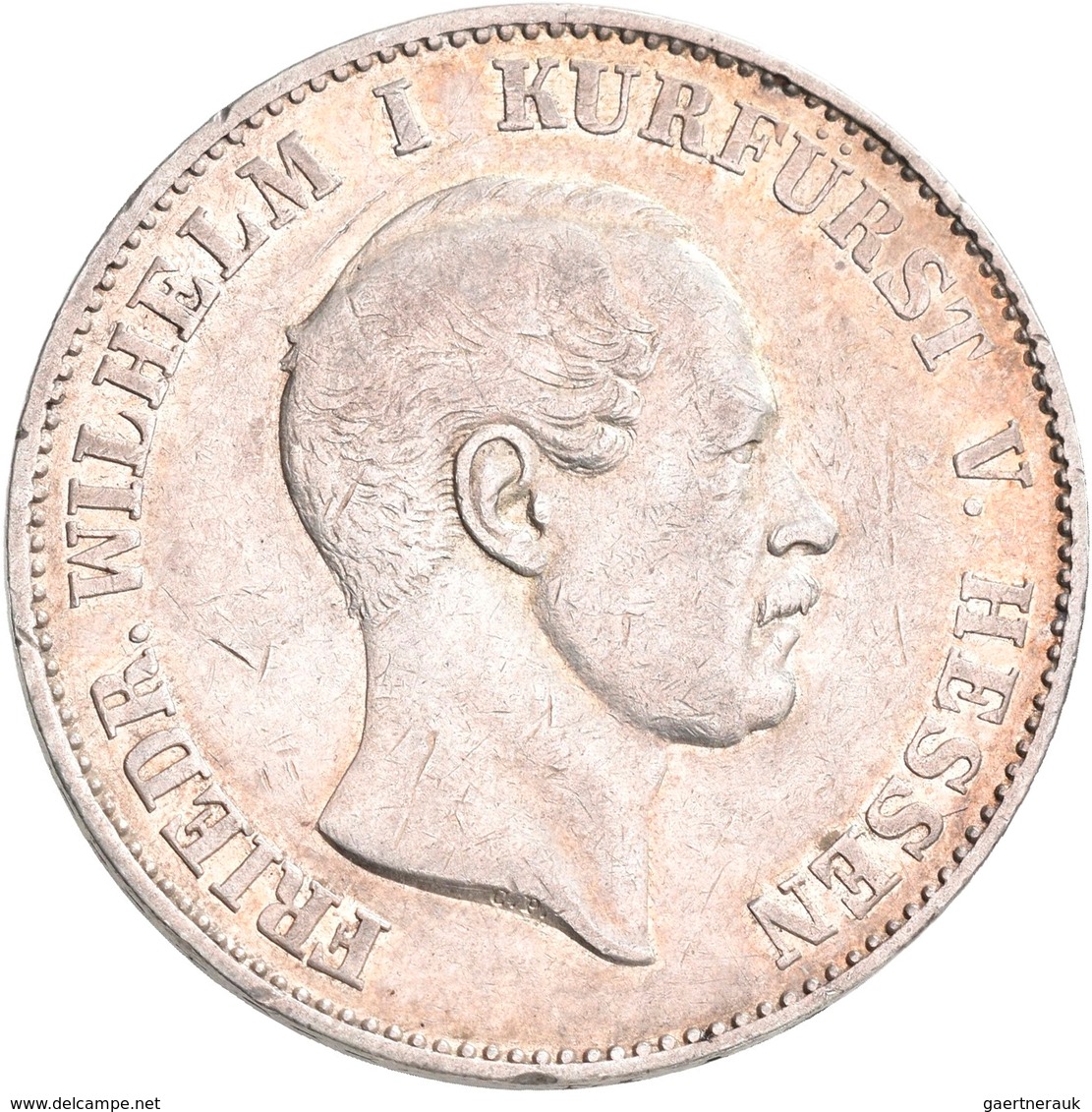 Hessen-Kassel: Friedrich Wilhelm I. 1847-1866: Lot 2 Stück; Vereinstaler 1858, 1862, AKS 63, Jaeger - Autres & Non Classés