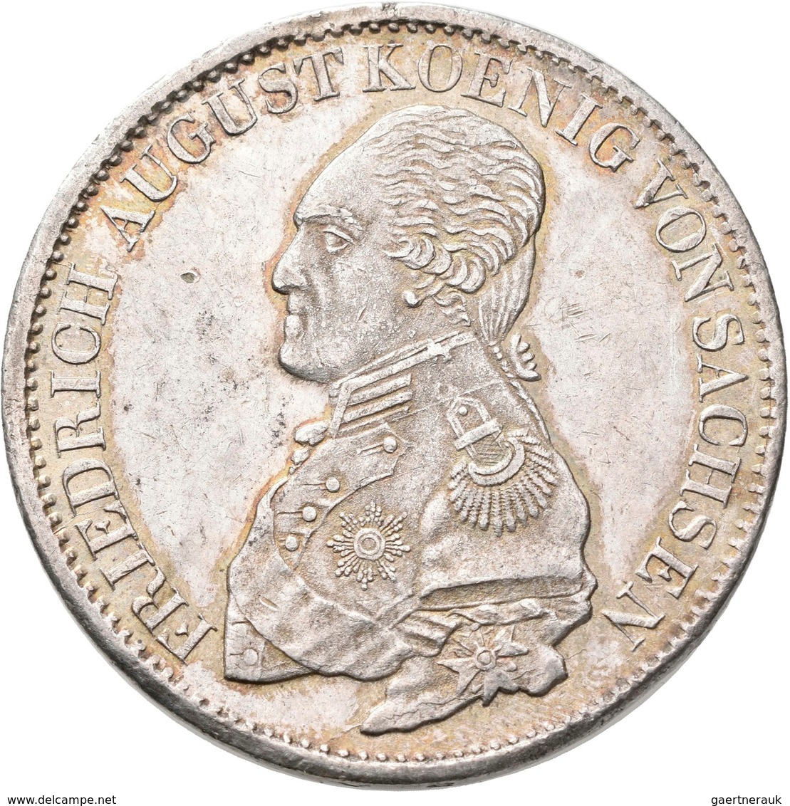 Sachsen: Friedrich August I. 1806-1827: Lot 2 Stück; Konventionstaler 1820 S, 1826 S (Henkelspur), A - Autres & Non Classés