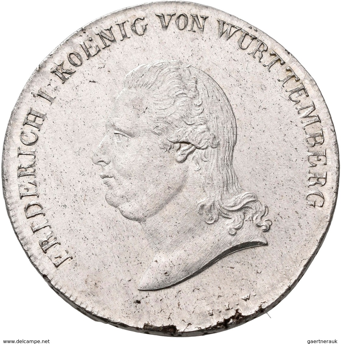 Württemberg: Friedrich I. 1806-1816: Taler 1810; Klein/Raff 29, AKS 33, Jaeger 22, Fassungsspuren, S - Autres & Non Classés