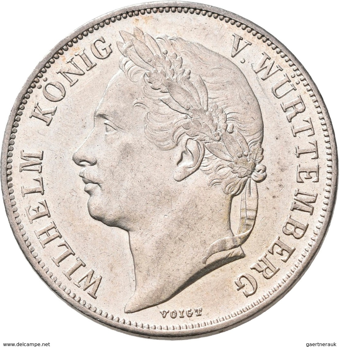 Württemberg: Wilhelm I. 1816-1864: 1 Gulden 1841, Regierungsjubiläum, AKS 123, Jaeger 74, AKS 123, V - Autres & Non Classés
