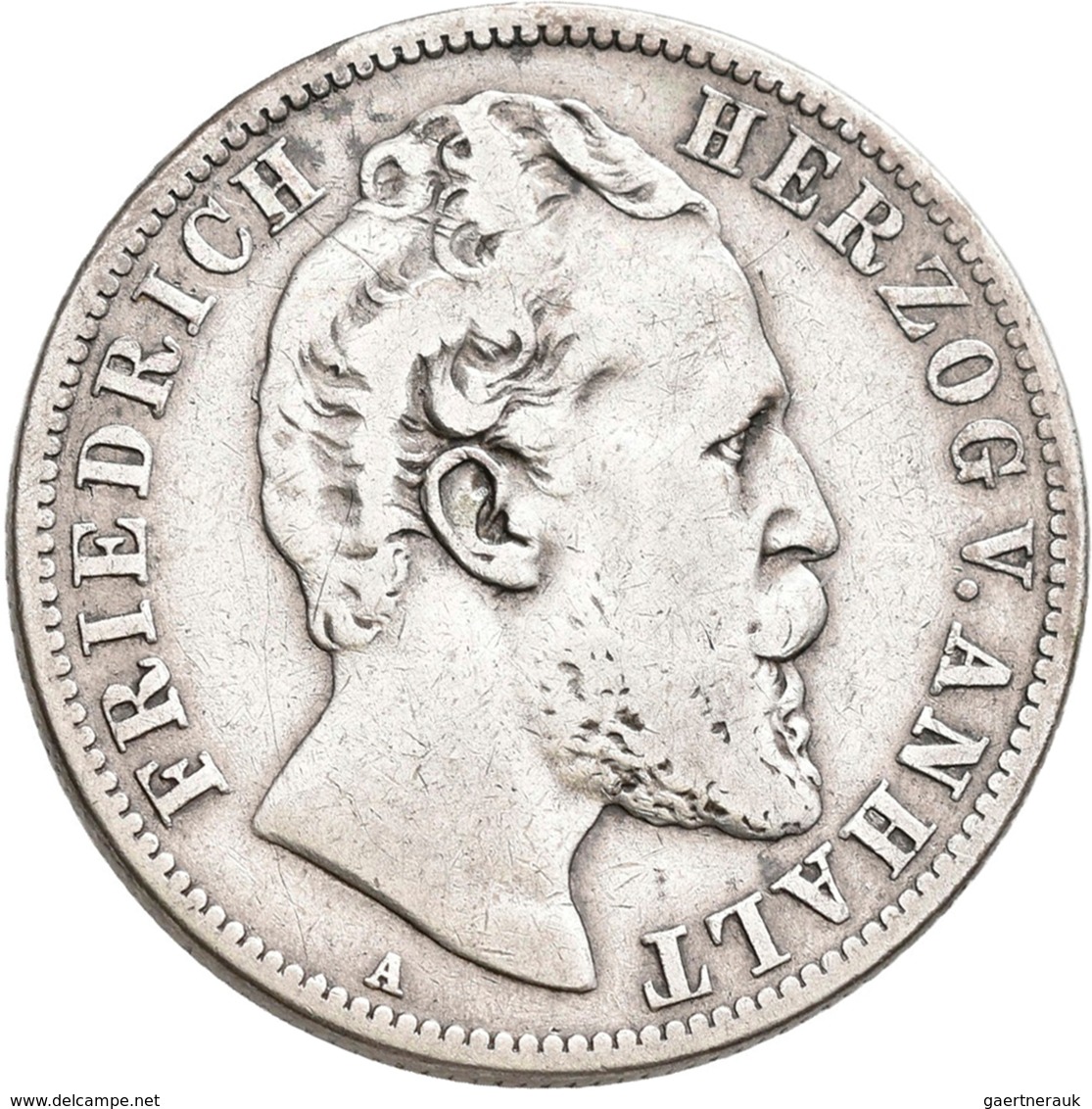 Anhalt: Friedrich I. 1871-1904: 2 Mark 1876 A, Jaeger 19, Fast Sehr Schön. - Taler Et Doppeltaler