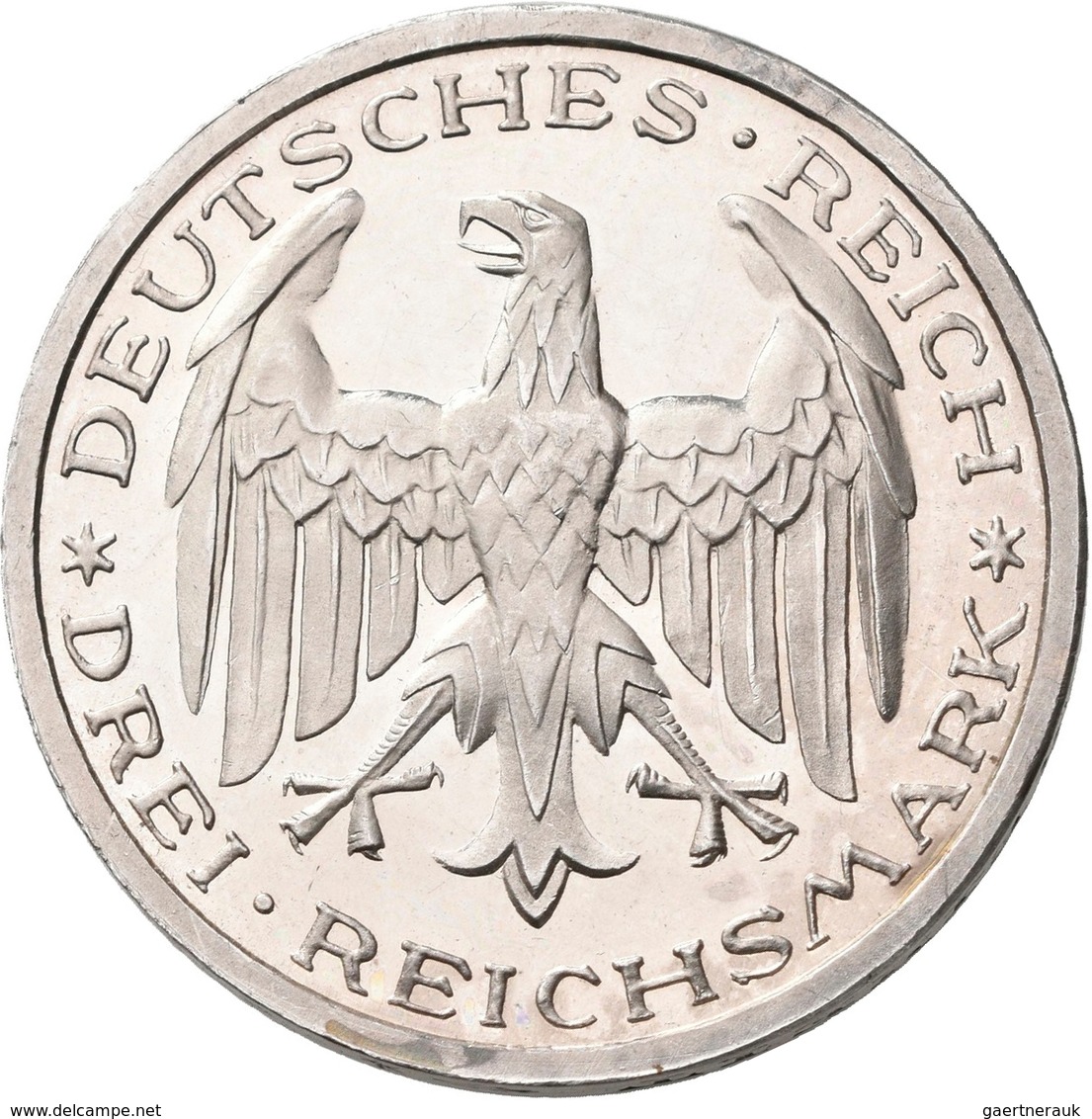 Weimarer Republik: 3 Reichsmark 1927 A, Universität Marburg, Jaeger 330, Leicht Berieben, Polierte P - Autres & Non Classés