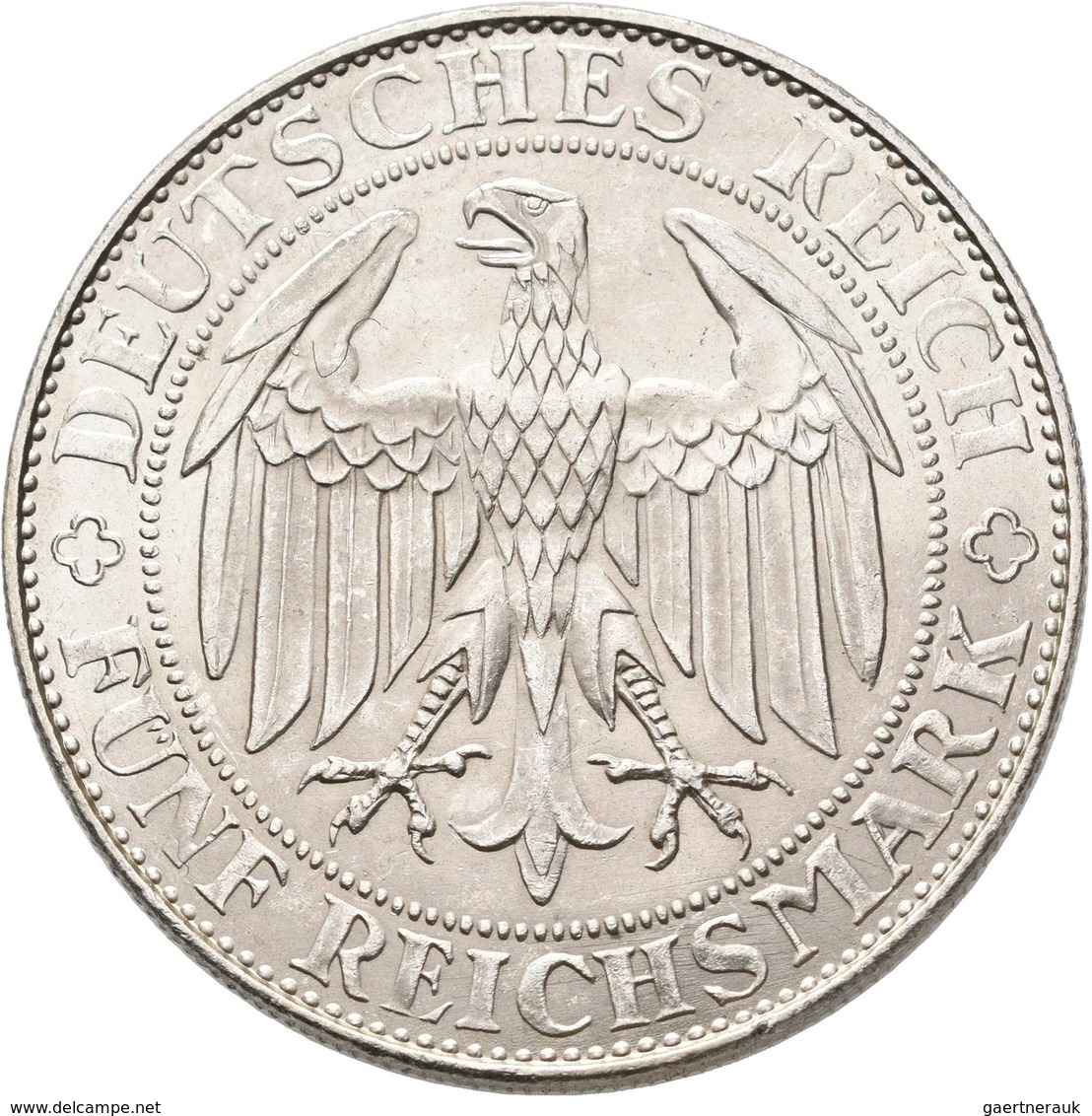 Weimarer Republik: 5 Reichsmark 1929 E, Meißen, Jaeger 339, Kratzer, Sonst Fast Vorzüglich. - Autres & Non Classés