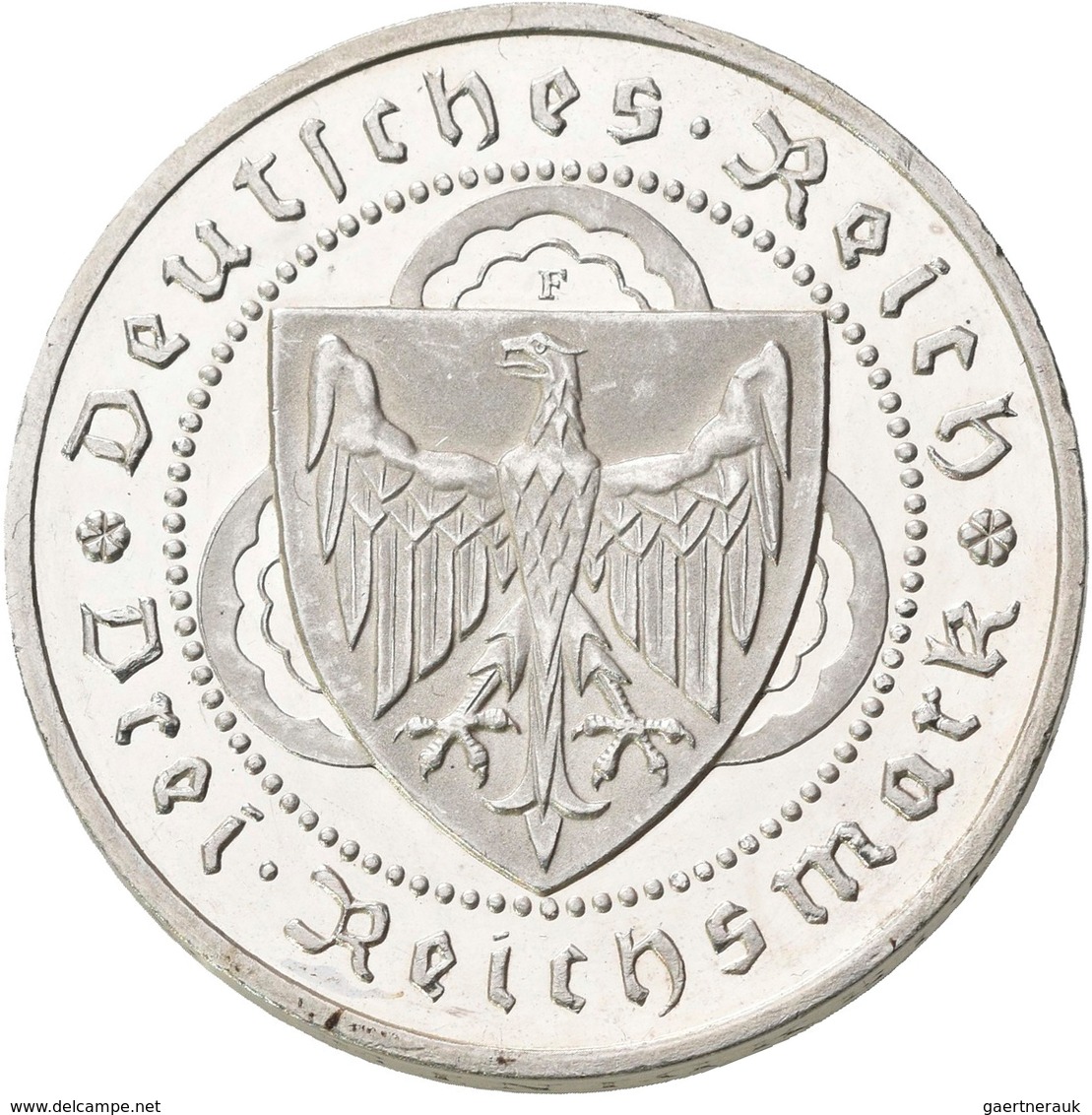 Weimarer Republik: 3 Reichsmark 1930 F, Walther Von Der Vogelweide, Jaeger 344, Berieben, Polierte P - Autres & Non Classés