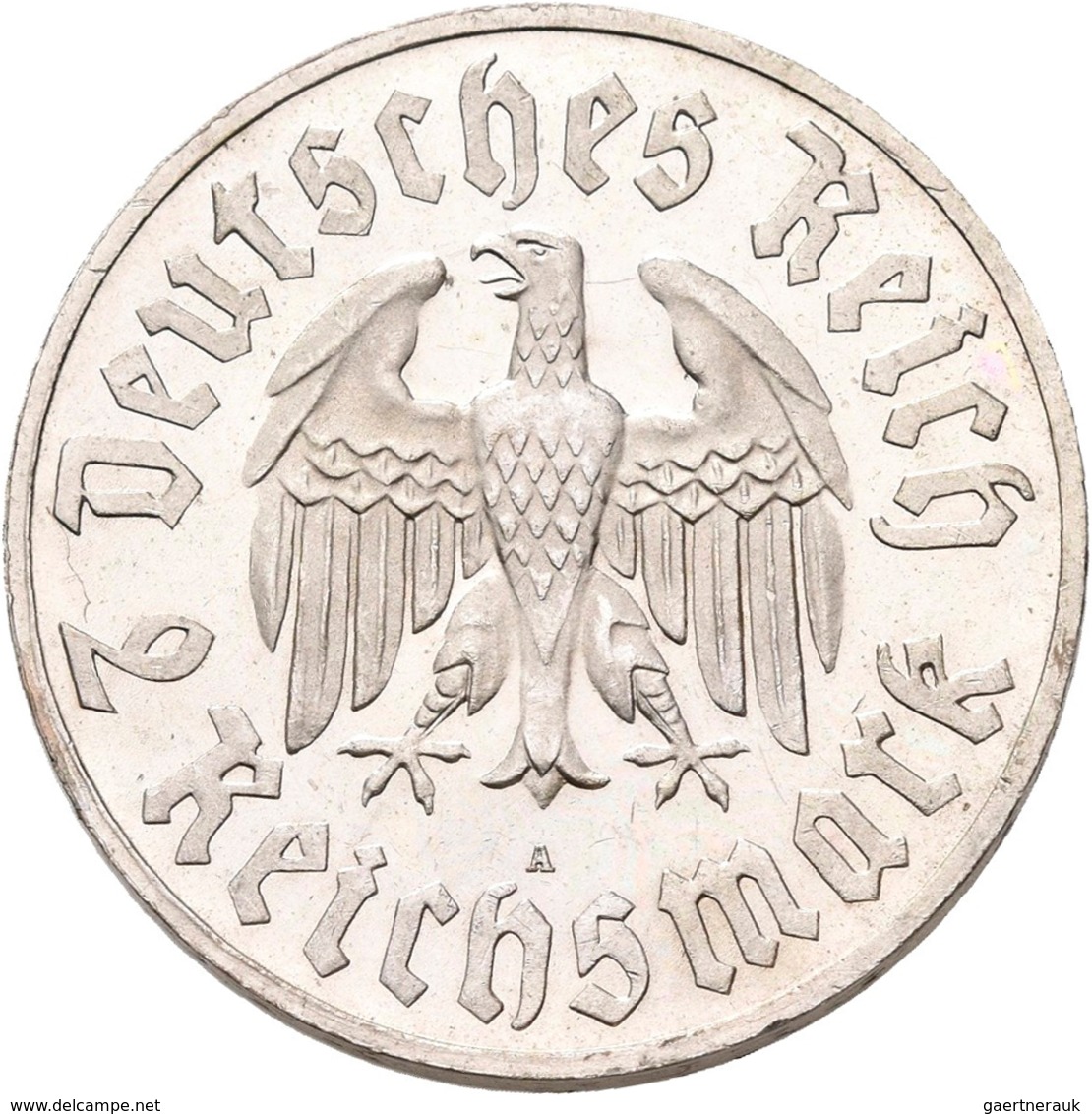 Drittes Reich: Lot 2 Stück; 2 Reichsmark 1933 A, D, Luther, Jaeger 352, Vorzüglich, Vorzüglich - Ste - Andere & Zonder Classificatie