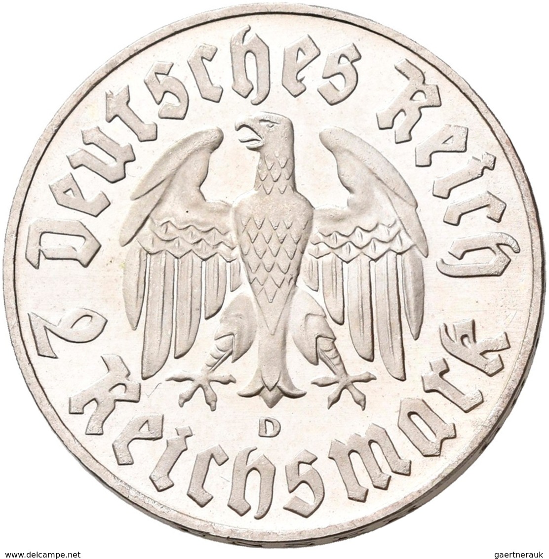 Drittes Reich: Lot 2 Stück; 2 Reichsmark 1933 A, D, Luther, Jaeger 352, Vorzüglich, Vorzüglich - Ste - Autres & Non Classés