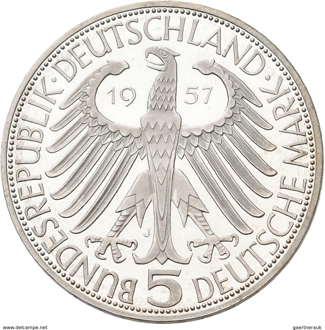 Bundesrepublik Deutschland 1948-2001: Die ersten Vier. Von 5 DM Germanisches Museum, J. 388 bis 5 DM