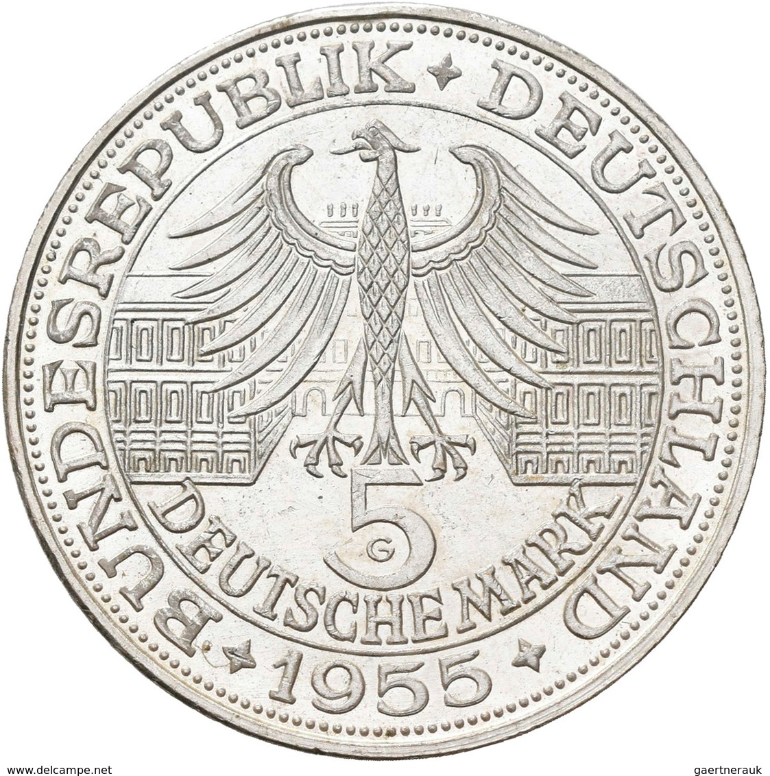Bundesrepublik Deutschland 1948-2001: Die Ersten Vier. Von 5 DM Germanisches Museum, J. 388 Bis 5 DM - Autres & Non Classés