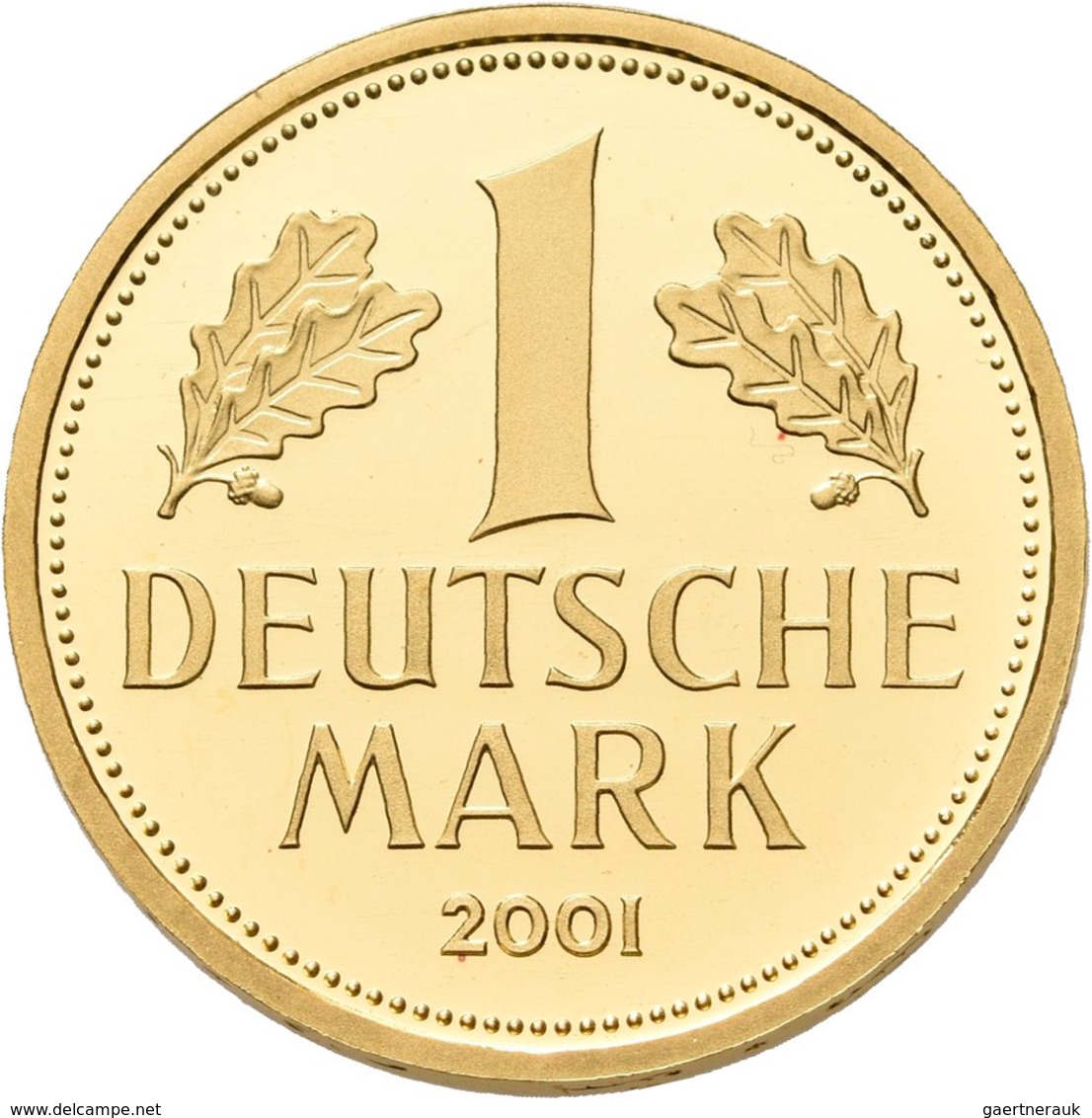 Bundesrepublik Deutschland 1948-2001 - Goldmünzen: Goldmark 2001 D (München), Jaeger 481, In Origina - Autres & Non Classés