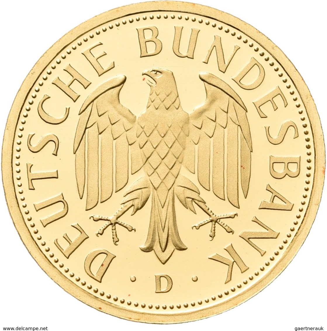 Bundesrepublik Deutschland 1948-2001 - Goldmünzen: Goldmark 2001 D (München), Jaeger 481, In Origina - Autres & Non Classés