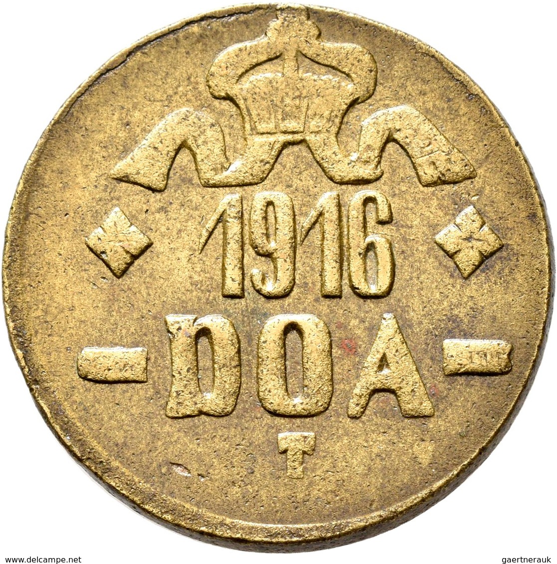 Deutsch-Ostafrika: Tabora, DOA: 20 Heller 1916 T, Notmünze Mit Vollständigen LL, Jaeger 726, An Jede - Afrique Orientale Allemande