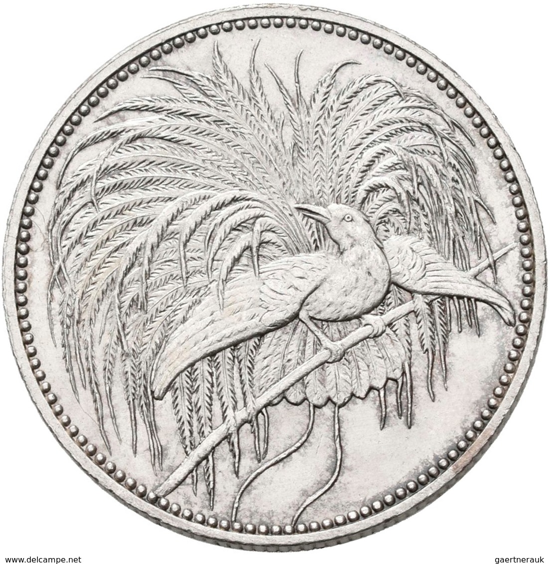 Deutsch-Neuguinea: 1 Neu-Guinea Mark 1894 A, Paradiesvogel, Jaeger 705, Feine Kratzer, Vorzüglich. - Nouvelle Guinée Allemande