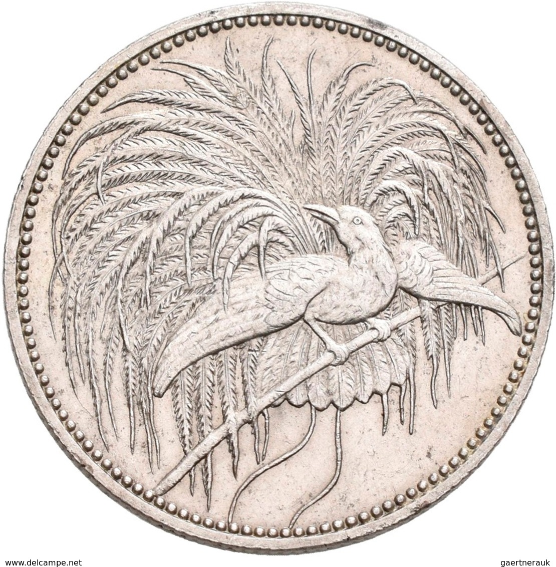 Deutsch-Neuguinea: 1 Neu-Guinea Mark 1894 A, Paradiesvogel, Jaeger 705, Kleine Kratzer, Vorzüglich. - Nouvelle Guinée Allemande