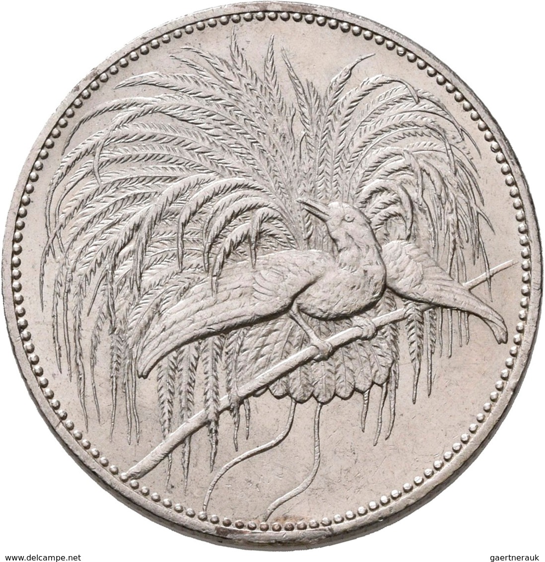 Deutsch-Neuguinea: 2 Neu-Guinea Mark 1894 A, Paradiesvogel, Jaeger 706, Feine Kratzer, Fast Vorzügli - Nouvelle Guinée Allemande